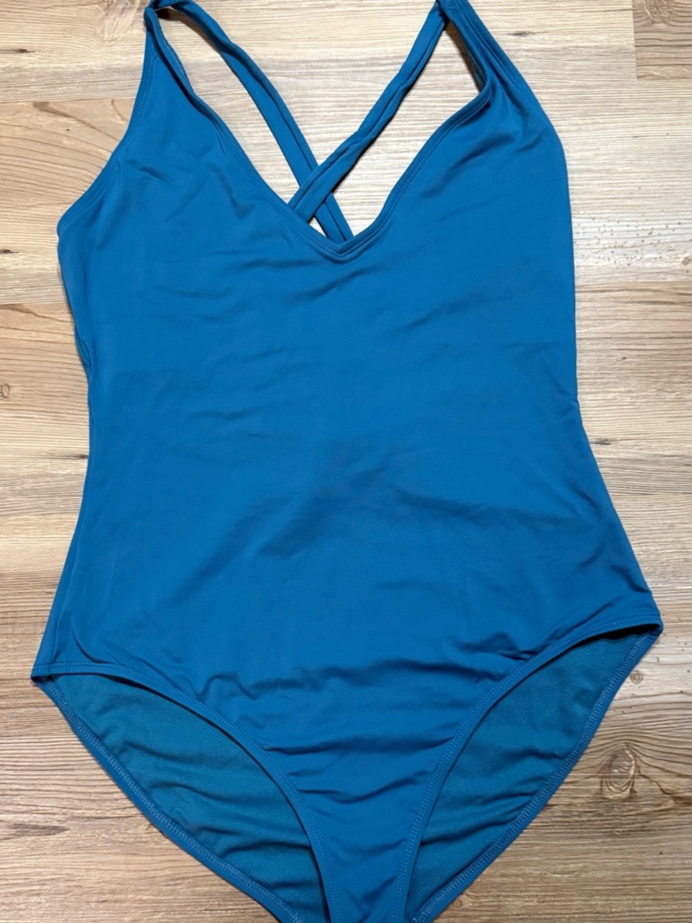 Catalina Teal One-Piece V-Neck Swimsuit - Picture 3 of 5